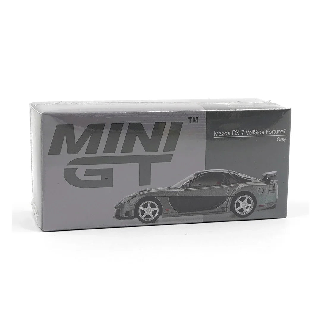 Mini GT 1:64 Mazda RX-7 VeilSide Fortune Grey RHD – Diecast Collectible Model Car