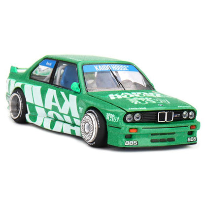 Kaido House x MINI GT 1:64 BMW M3 Kaido Works V2 Green Diecast Model Car | KHMG242 | Collector Box