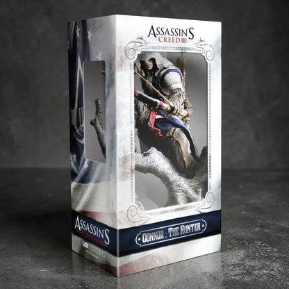 Assassin’s Creed III Connor The Hunter Statue | Premium Video Game Collectible Action Figure | Detailed Display Statue with Tree Base
