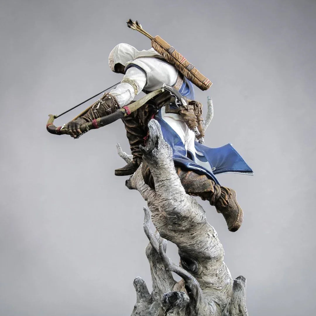 Assassin’s Creed III Connor The Hunter Statue | Premium Video Game Collectible Action Figure | Detailed Display Statue with Tree Base