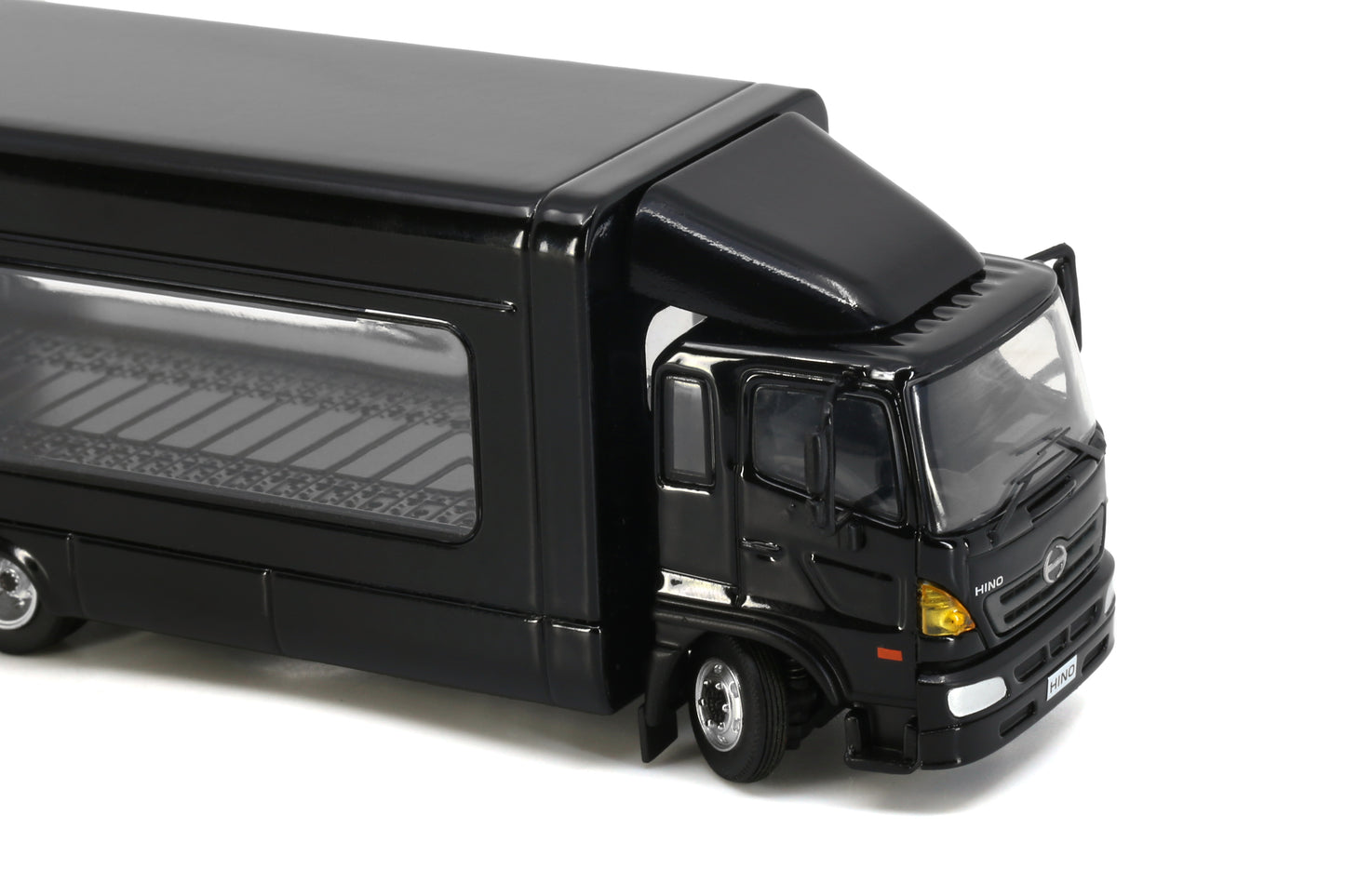 Tiny City Die-cast Model Car - HINO500 Covered Vehicle Transporter (Black)