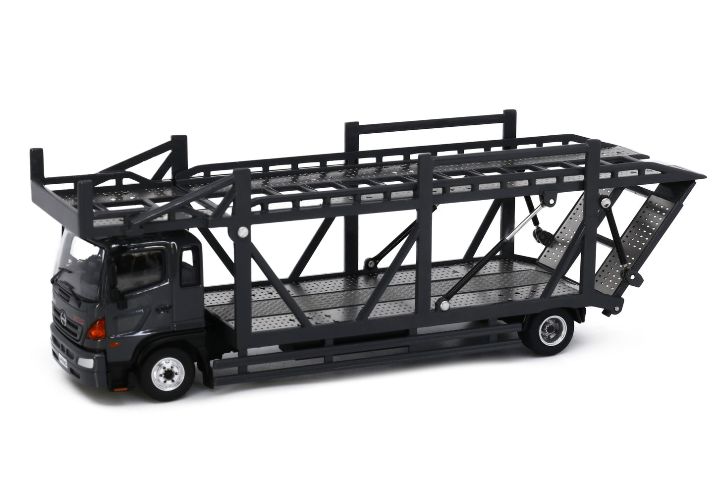 Tiny City Die-cast Model Car - HINO500 Covered Vehicle Transporter (Black)