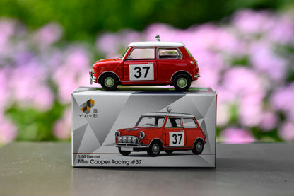 Tiny City Mini Cooper Mk 1 Red (37) Die-cast Model Car | Classic Racing Mini Collectible