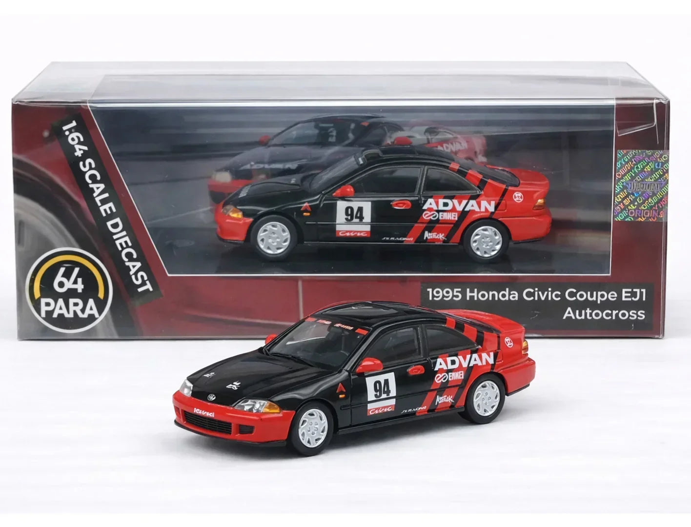 PARA64 1:64 Honda Civic Coupe EJ1 1995 Autocross Advan Racing