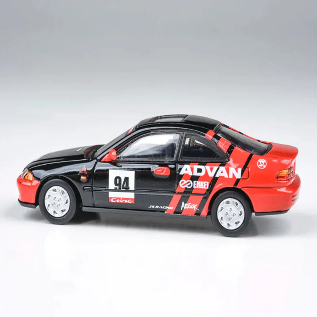 PARA64 1:64 Honda Civic Coupe EJ1 1995 Autocross Advan Racing Diecast Model – JDM Motorsport Collectible