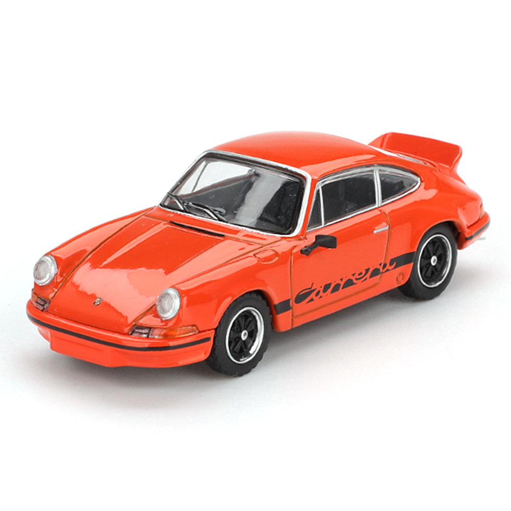 MINI GT 1:64 (Blister Pack) Porsche 911 Carrera RS 2.7 Tangerine with Black Livery Die-Cast Model Car #1142