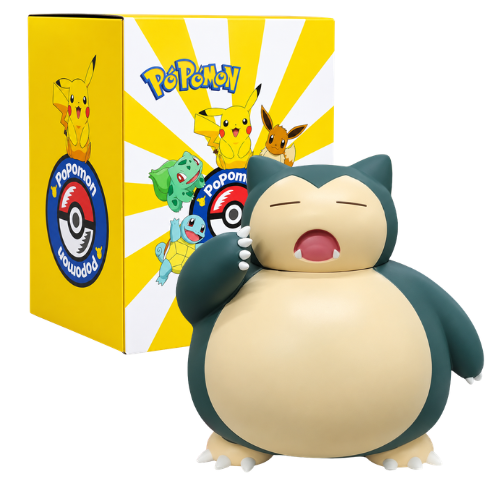 Pokemon Snorlax Sleeping Figure with Display Box | Premium Anime Collectible PVC Statue | Desktop Decoration Model | Cute Pokemon Display Toy for Kids, Gamers & Collectors