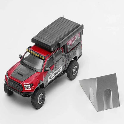 G.C.D 1:64 Toyota Tacoma Camper Overland Pickup (530) – Premium Diecast Collector Model with Rooftop Camper