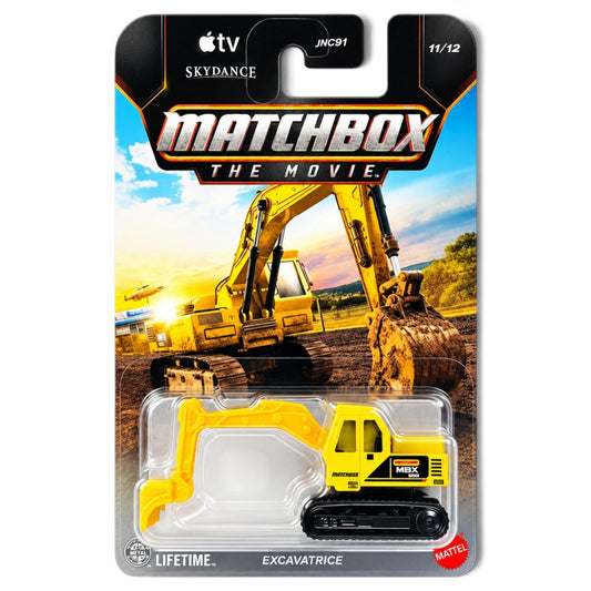 Matchbox The Movie Excavator Yellow Diecast Construction Vehicle