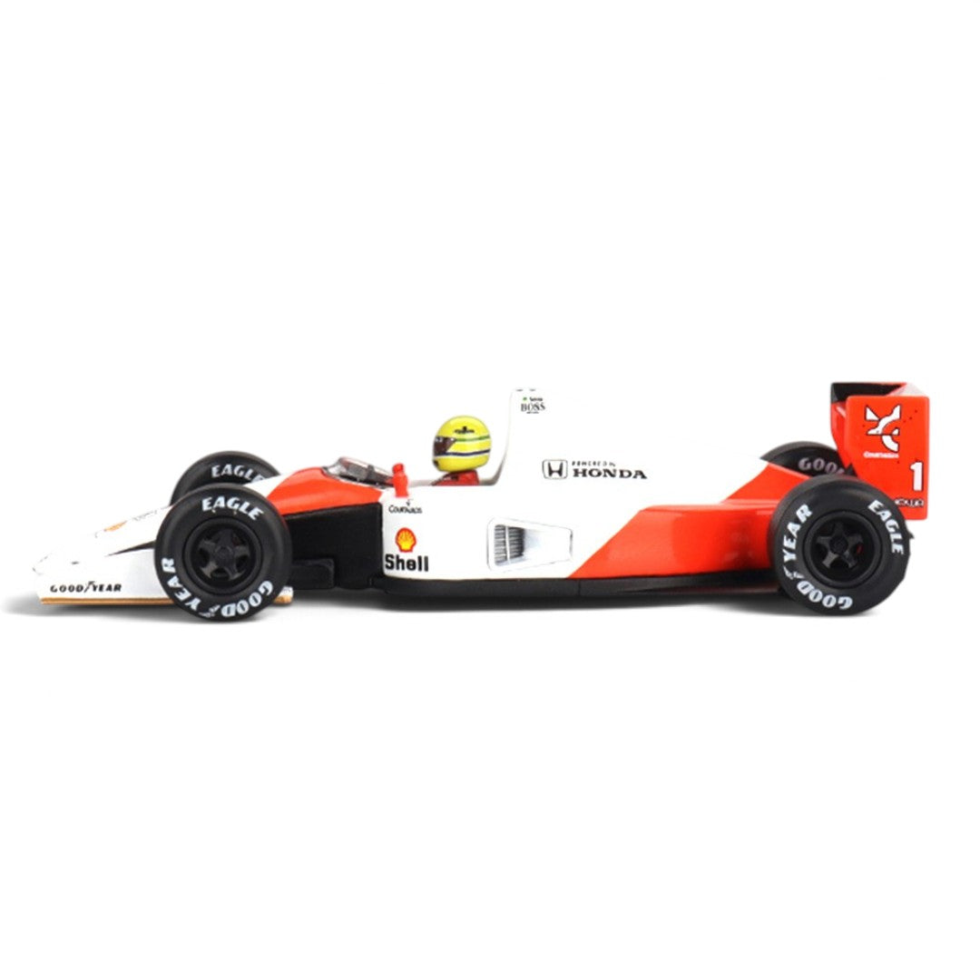 Mini GT 1:64 McLaren MP4/6 Ayrton Senna 1991 Japanese Grand Prix Diecast Scale Model Car | Collectible Model