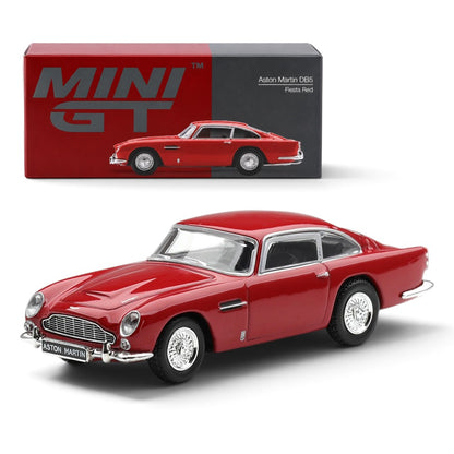 MINI GT 1:64 Scale Aston Martin DB5 Fiesta Red Diecast Model Car | Collectible Model