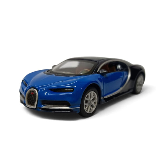 Bburago Bugatti Chiron Blue 1:64 Die-Cast Metal Model Car