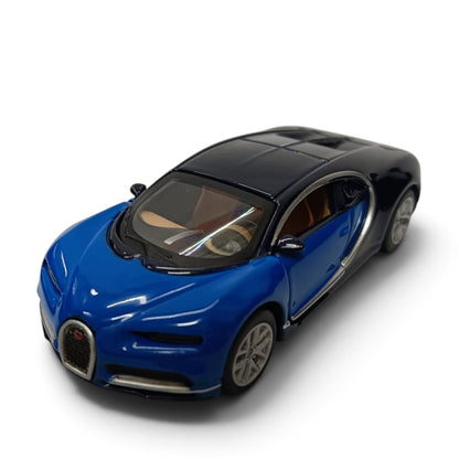 Bburago Bugatti Chiron Blue 1:64 Die-Cast Metal Model Car
