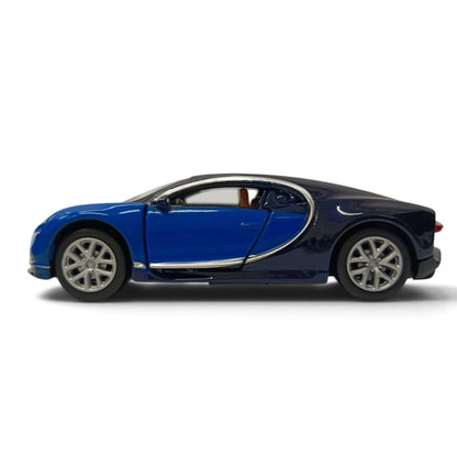 Bburago Bugatti Chiron Blue 1:64 Die-Cast Metal Model Car