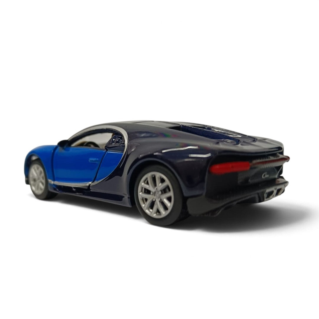 Bburago Bugatti Chiron Blue 1:64 Die-Cast Metal Model Car