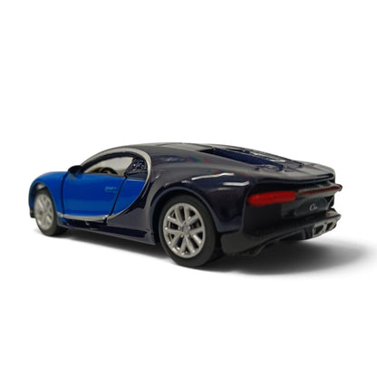 Bburago Bugatti Chiron Blue 1:64 Die-Cast Metal Model Car