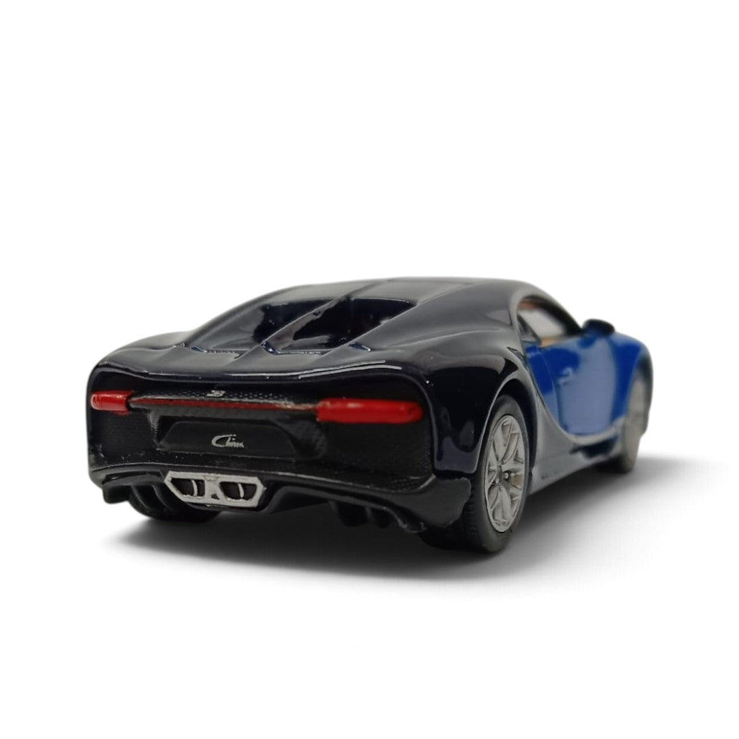 Bburago Bugatti Chiron Blue 1:64 Die-Cast Metal Model Car