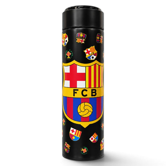 FCB 500ml Stainless Steel Vacuum Flask with LED Temperature Display & Tea Strainer – Black