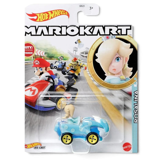 Hot Wheels 1:64 Scale (Blister Pack) Mario Kart Rosalina Diecast Toy Car, Ages 3+