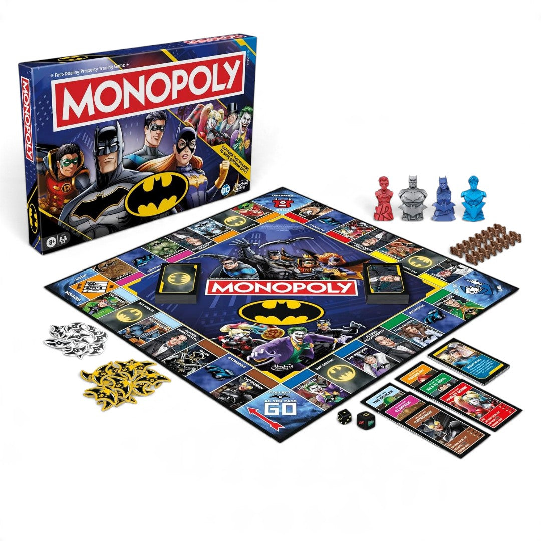 Hasbro Gaming Monopoly Batman Board Game – Save Gotham City, 2–4 Players, Ages 8+