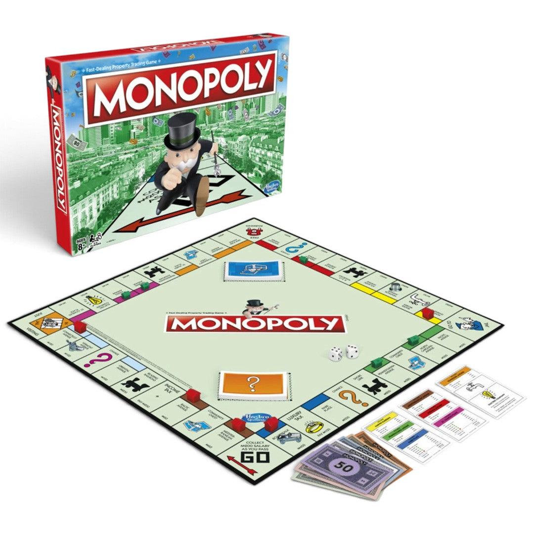 Hasbro Gaming Monopoly Classic Board Game – Ages 8+, 2–6 Players
