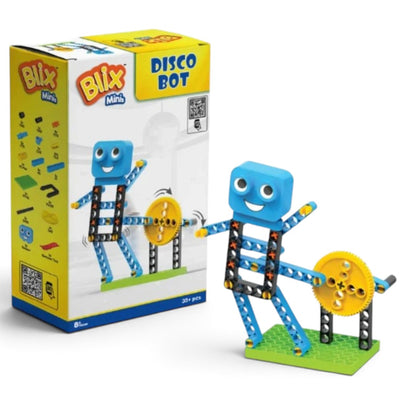 Blix Minis Disco Bot 35+ Piece DIY Dancing Robot Building Kit, Ages 8+
