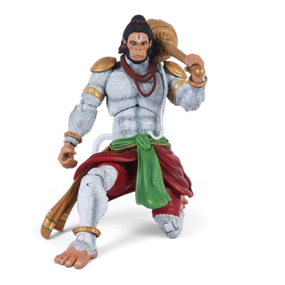 Legends of the Ramayan 1:12 Scale Hanuman Ji Collector Action Figure with Gada, Alternate Head & Interchangeable Hands