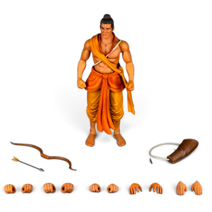 Legends of the Ramayan 1:12 Scale Vanvasi Lakshmana Collector Action Figure with Bow, Arrow, Quiver, Sword & Interchangeable Hands