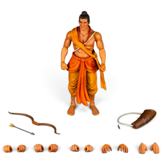 Legends of the Ramayan 1:12 Scale Vanvasi Lakshmana Collector Action Figure with Bow, Arrow, Quiver, Sword & Interchangeable Hands