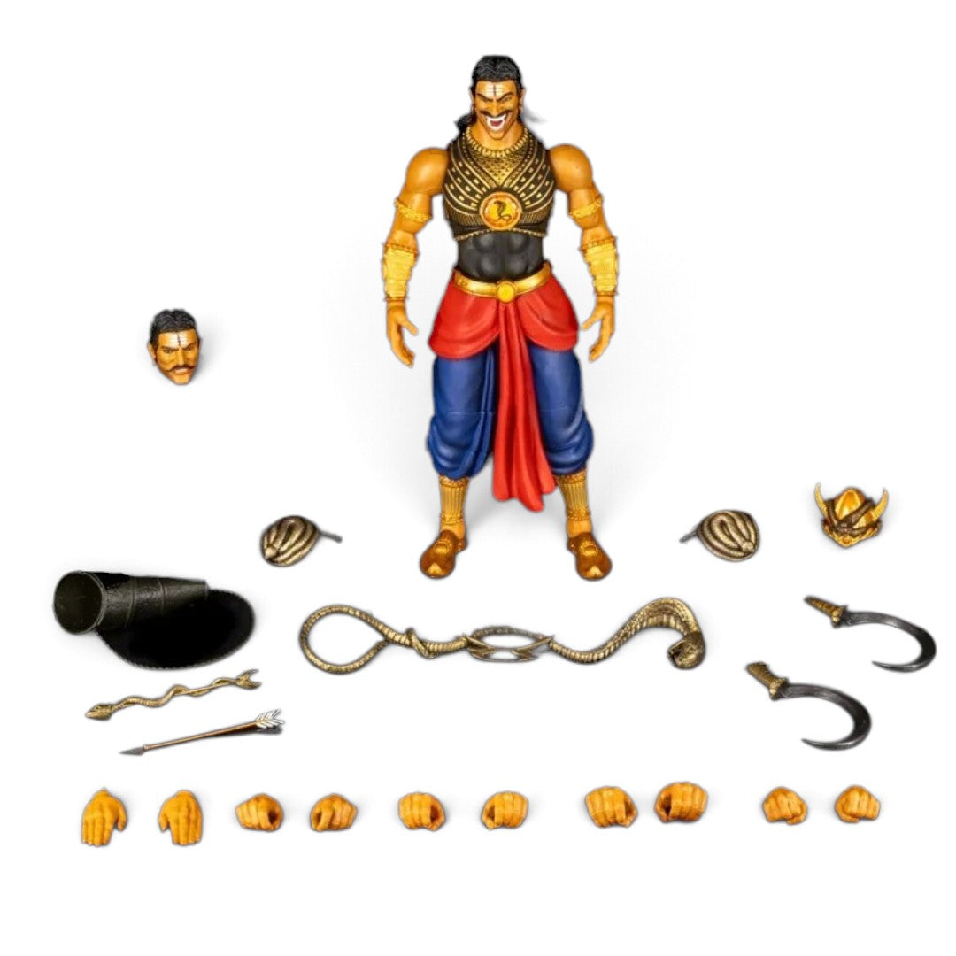 Legends of the Ramayan 1:12 Scale Meghnad (Indrajit) Collector Action Figure with Serpent Bow, Twin Crescent Blades, Quiver & Interchangeable Hands