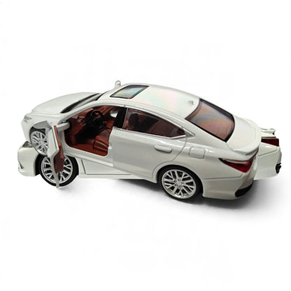 MSZ 1:32 Lexus ES300h Diecast Luxury Sedan, White – Pull Back Collectible Model Car & Gift for Car Enthusiasts