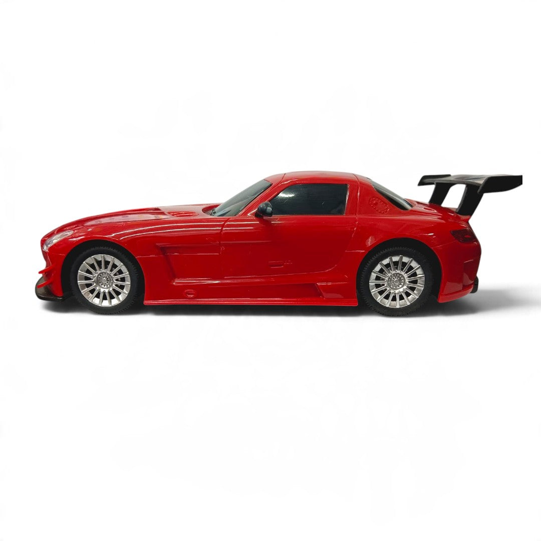 Road Burner 1:24 Mercedes-Benz SLS AMG GT3 Remote Control Racing Car, Red – Rechargeable 2.4 GHz RC Car for Ages 6+