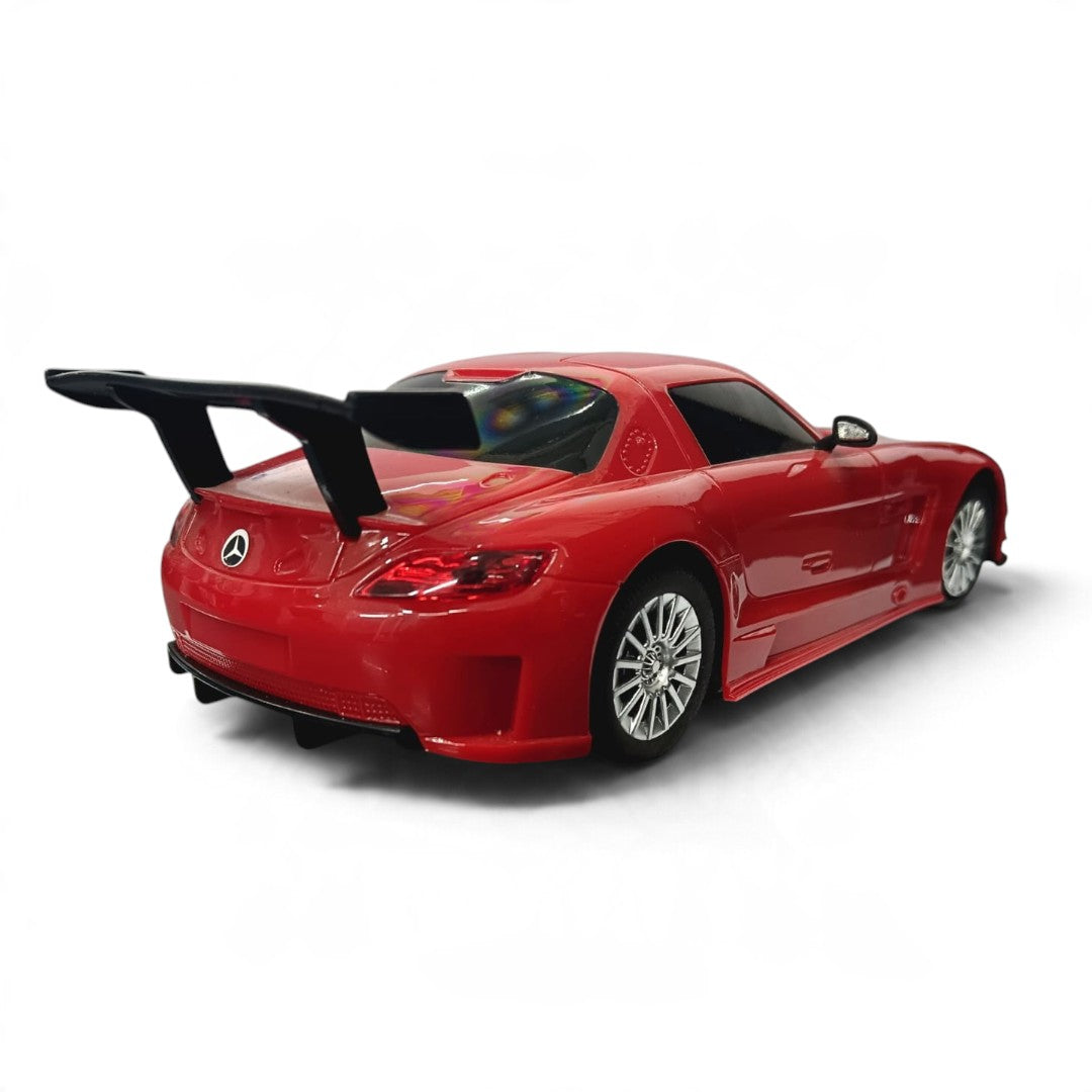 Road Burner 1:24 Mercedes-Benz SLS AMG GT3 Remote Control Racing Car, Red – Rechargeable 2.4 GHz RC Car for Ages 6+