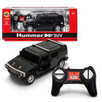 Road Burner 1:24 Hummer H2 Remote Control SUV, Black – Rechargeable 2.4 GHz RC Car for Kids Ages 6+