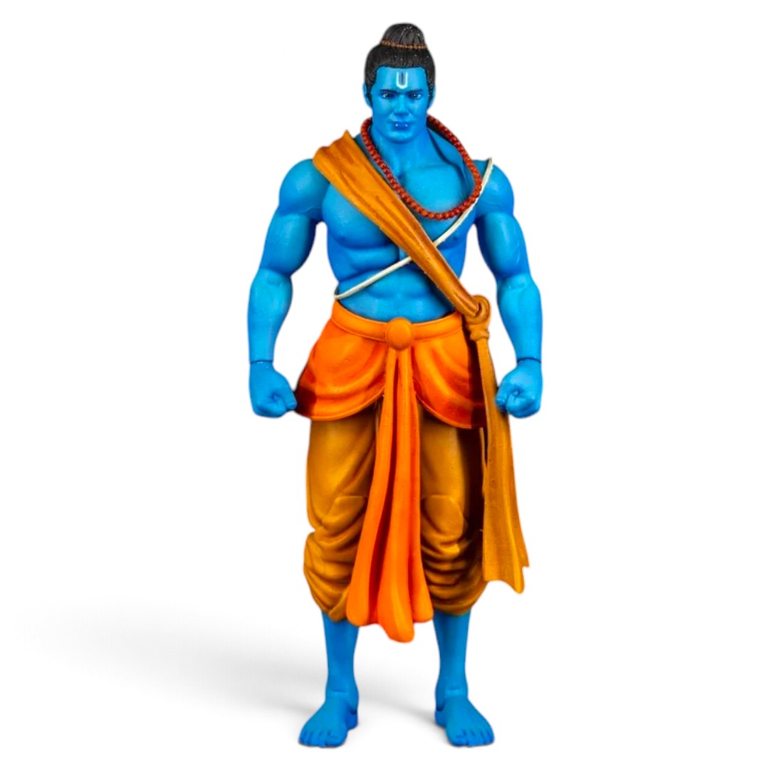 Legends of the Ramayan 1:12 Scale Vanvasi Rama Collector Action Figure with Bow, Arrow, Quiver, Squirrel & Interchangeable Hands