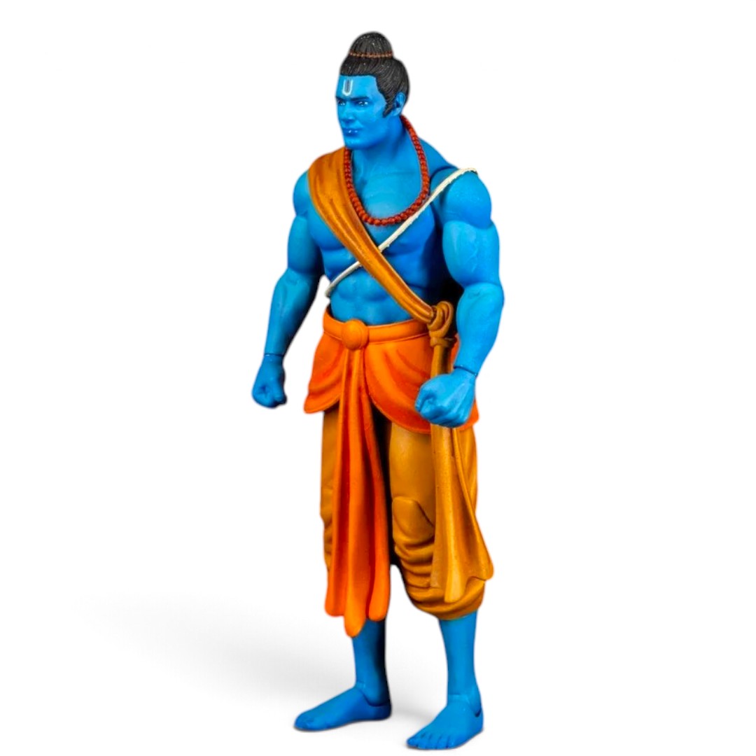 Legends of the Ramayan 1:12 Scale Vanvasi Rama Collector Action Figure with Bow, Arrow, Quiver, Squirrel & Interchangeable Hands
