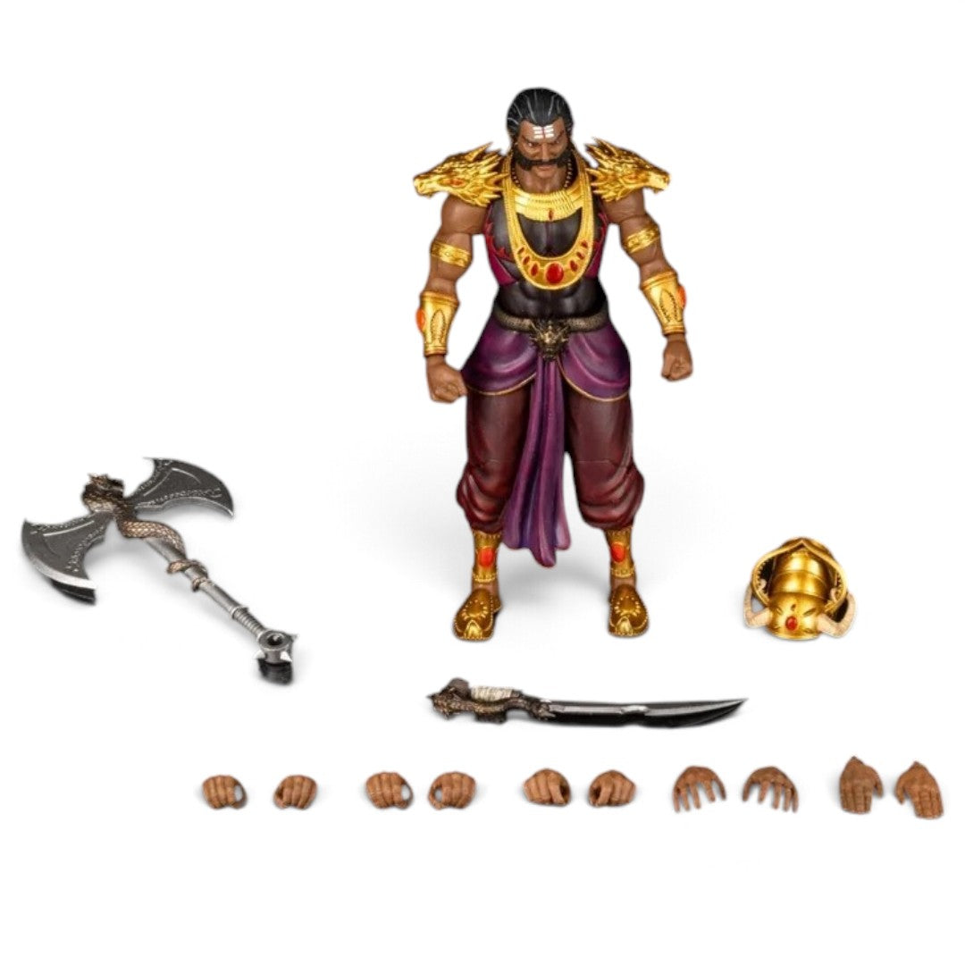 Legends of the Ramayan Ravana 1:12 action figure pose