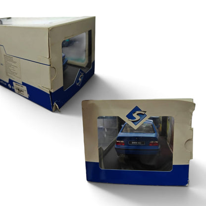 (Damaged Box) Solido 1:18 BMW E36 M3 Coupe Blue Die-Cast Collectible Model Car
