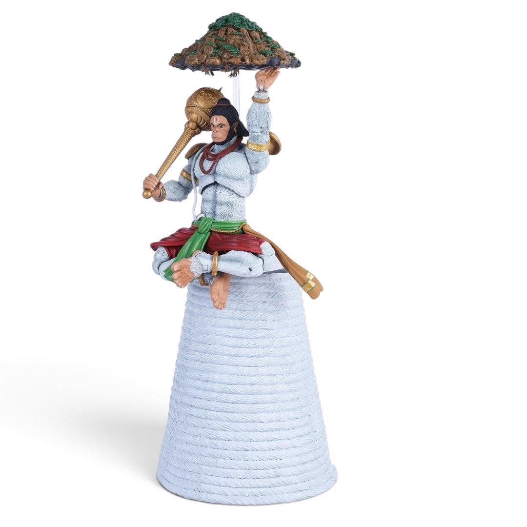 Legends of the Ramayan 1:12 Scale Hanuman Accessory Pack with 17cm Coiled Tail Throne, Dronagiri Mountain & Seated Lower Body (Figure Not Included)