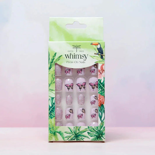 Whimsy Butterfly Press ON Nails - Jaiman Toys