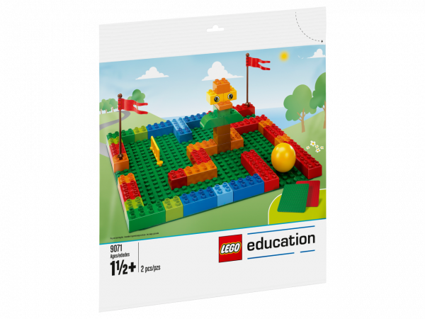 LEGO Education 9071 Large Building Plates – 2-Piece Red & Green DUPLO Base Plates for Kids 1½+ Years