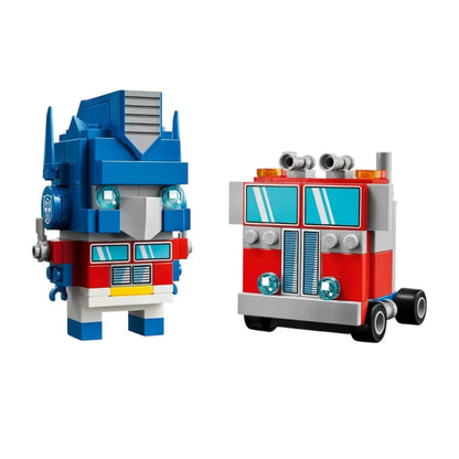 LEGO 40803 Transformers Brickheadz Optimus Prime Robot & Vehicle Set |Buildable Robot & Truck Model with Spinning Wheels Collectible Toy for Ages 10+