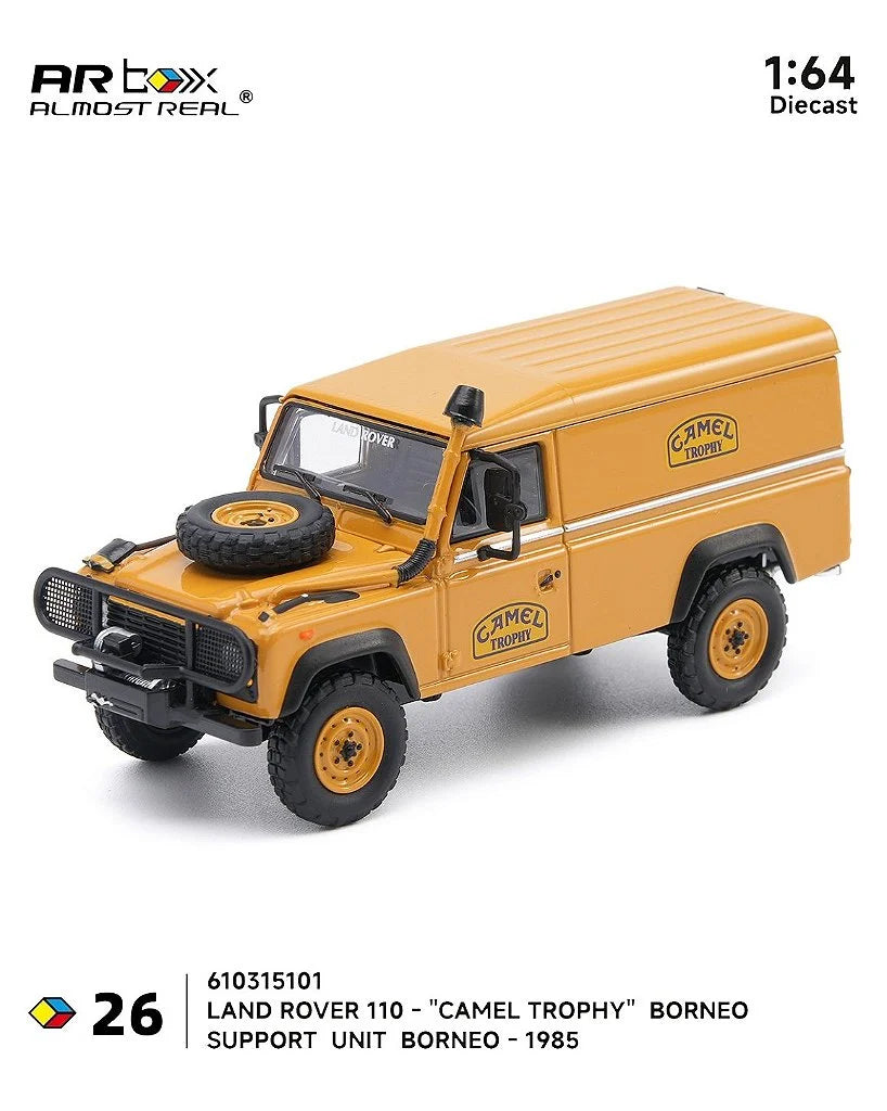 Almost Real 1:64 Land Rover 110 "Camel Trophy" Support Unit Borneo 1985 Diecast Model Car | Limited Edition #26