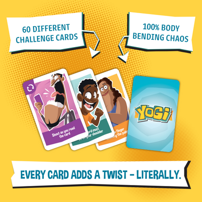 Yogi Party Game by Blue Orange Games – Hilarious Physical Party Game for 3–12 Players | Ages 8+