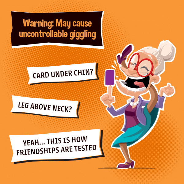 Yogi Party Game by Blue Orange Games – Hilarious Physical Party Game for 3–12 Players | Ages 8+