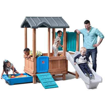 Step2 Woodland Adventure Playhouse & Slide – Outdoor Fun for Kids - Jaiman Toys