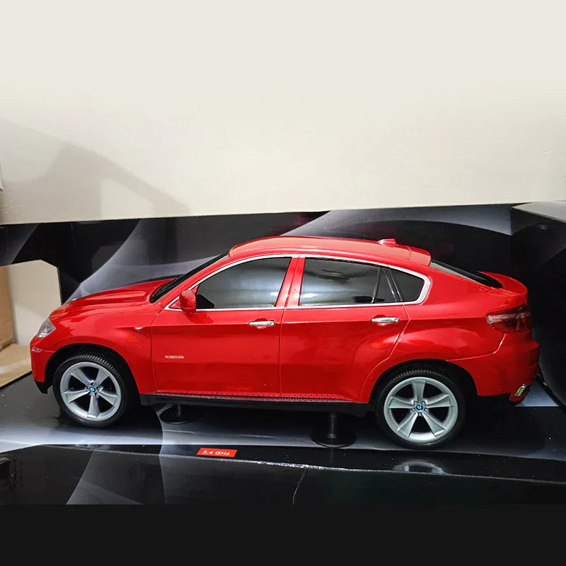 Guokai 1:14 BMW X6 Model Remote Control Car – Officially Licensed RC Supercar with 2.4GHz Control, Functional LED Lights & High-Speed Performance for Kids & Hobbyists