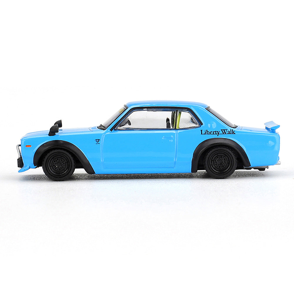 MINI GT 1:64 Nissan LB☆Works Hakosuka Baby Blue | Liberty Walk