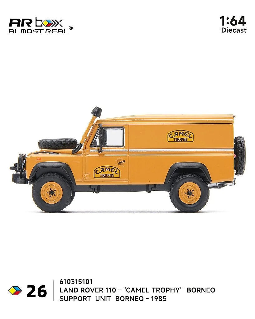 Almost Real 1:64 Land Rover 110 "Camel Trophy" Support Unit Borneo 1985 Diecast Model Car | Limited Edition #26