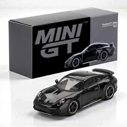 Mini GT 958 Porsche 911 Dakar Black LHD Diecast Scale Model Car
